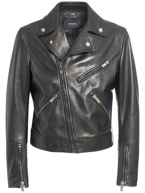 versace ford leather jacket|Versace leather jacket price.